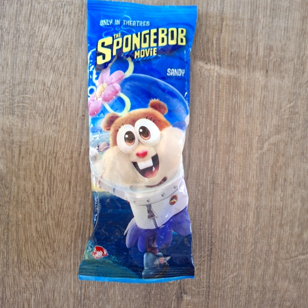 vintage sealed The SpongeBob Movie Sandy squirrelly toy keychain #SpongeBob